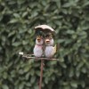 Couple d'oiseaux sur pique