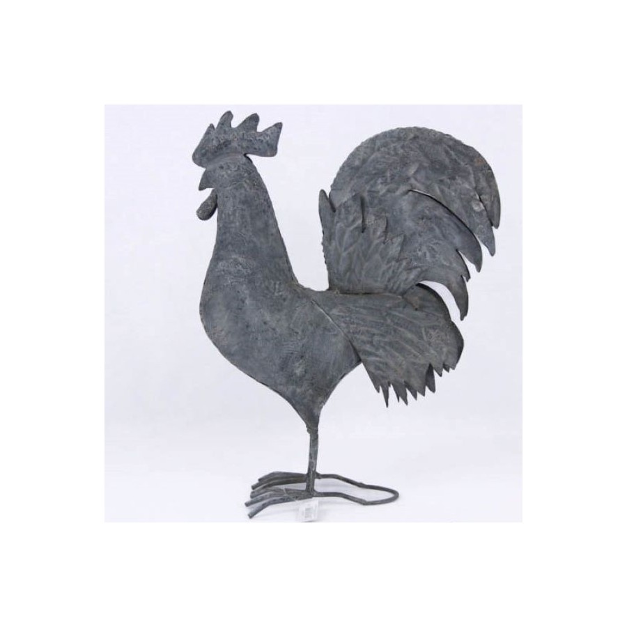 Coq en métal brut