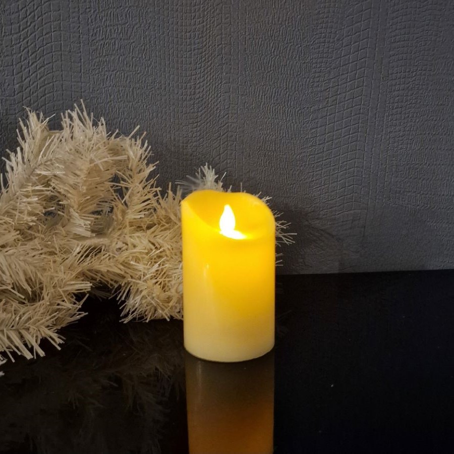 Bougie LED couleur crème