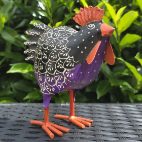 Coq décoratif en métal