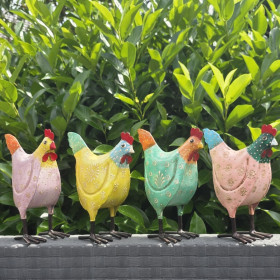 Poule de décoration intérieur-extérieur
