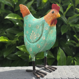 Poule de décoration intérieur-extérieur