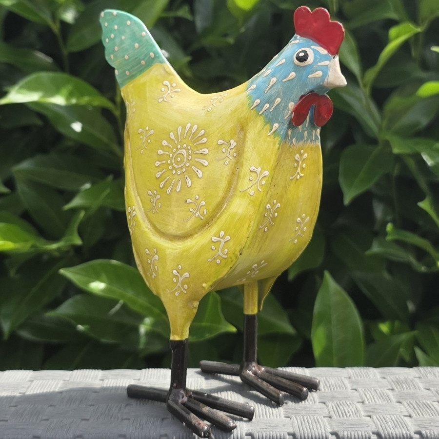 Poule de décoration intérieur-extérieur
