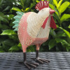 Coq métal blanc et rose