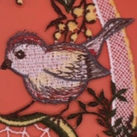 Oiseau et champignons