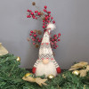 Gnome lumineux gris et rouge