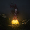 Gnome lumieux rouge et gris