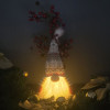 Gnome lumineux gris et rouge