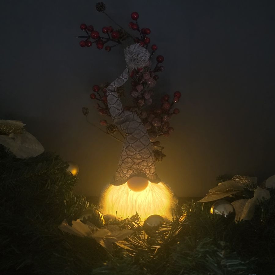 Gnome lumineux gris
