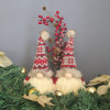 Gnome chapka lumineux blanc et rouge