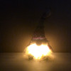 Gnome chapka lumineux blanc et rouge