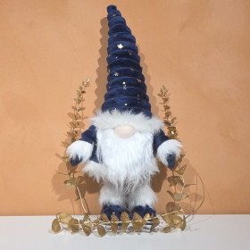 Gnome "Merlin" bleu oscillant