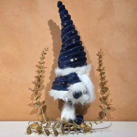 Gnome "Merlin" bleu oscillant