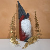 Gnome "Joyeux" rouge et gris