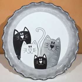 Moule à tarte Chat