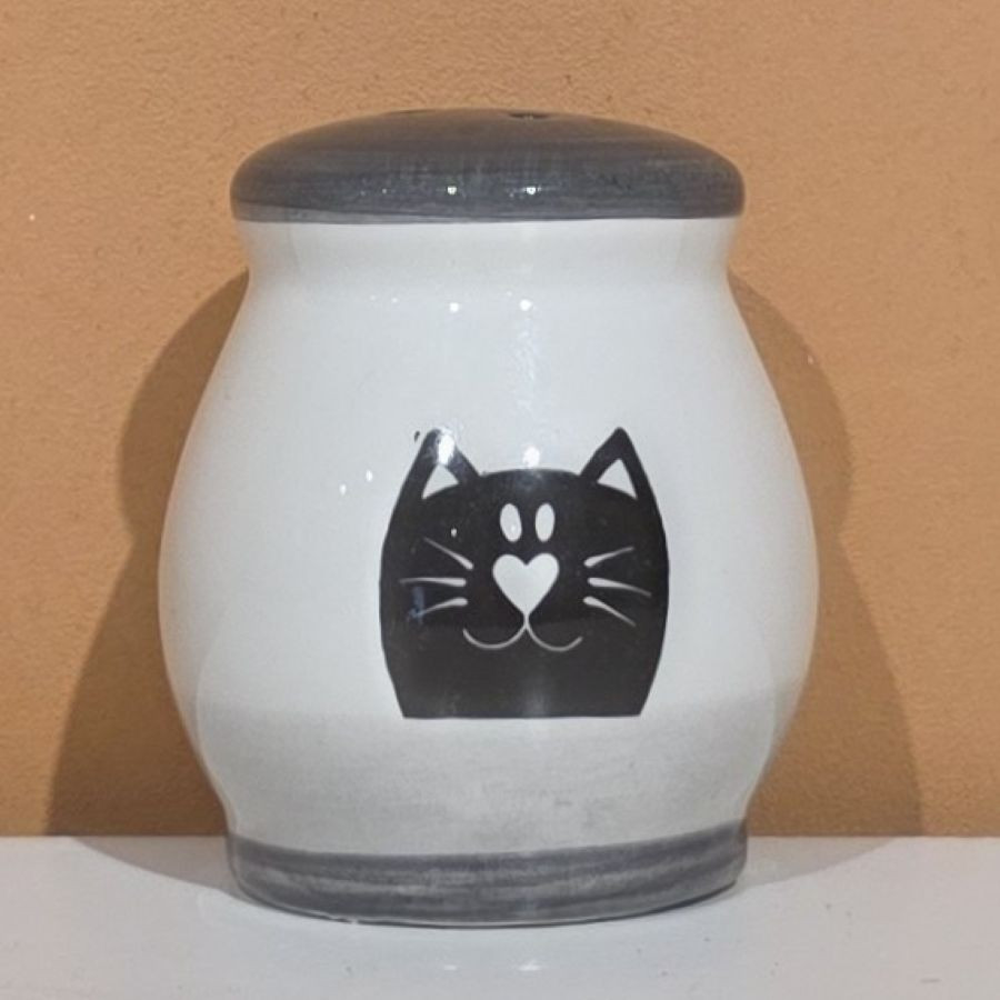Sel et poivre motif chat