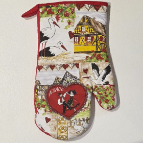 Set gant + manique couple d'alsacien