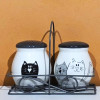 Sel et poivre motif chat