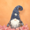Gnome assis "Floki" bleu